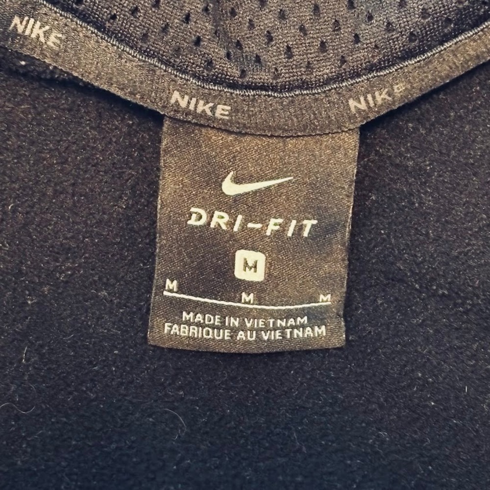 Nike Hoodie Mens M Black Polyester Full Zip Dri-FIT Athletic Classic Gym Workout - Picture 3 of 9